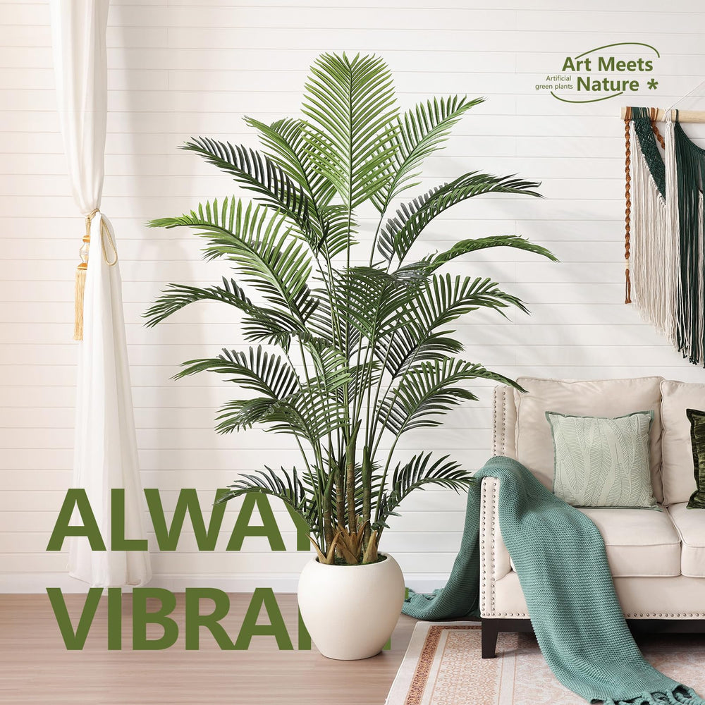 Artificial Palm Tree – Indoor Outdoor Faux Floor Plant (6ft, 7ft & 8ft)
