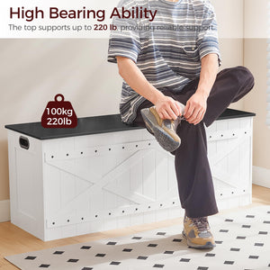 Extra Large Storage Chest with Safety Hinges & Rivets