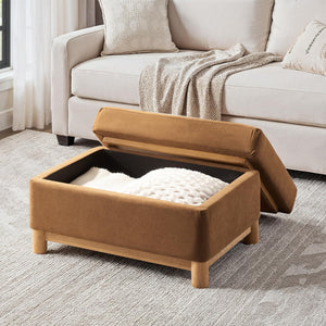 Reversible Lid Storage Ottoman Coffee Table