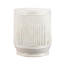 Round Resin Accent Side Table & Garden Stool, 17.5"H