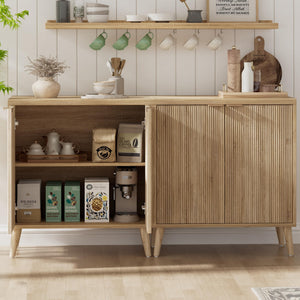 Buffet Cabinet with Adjustable Shelves & Doors