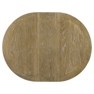 Round Extendable Dining Table with Butterfly Leaf