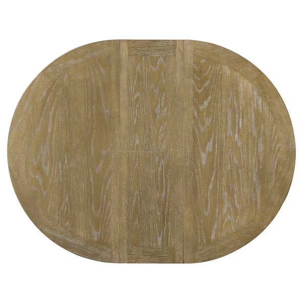 Round Extendable Dining Table with Butterfly Leaf
