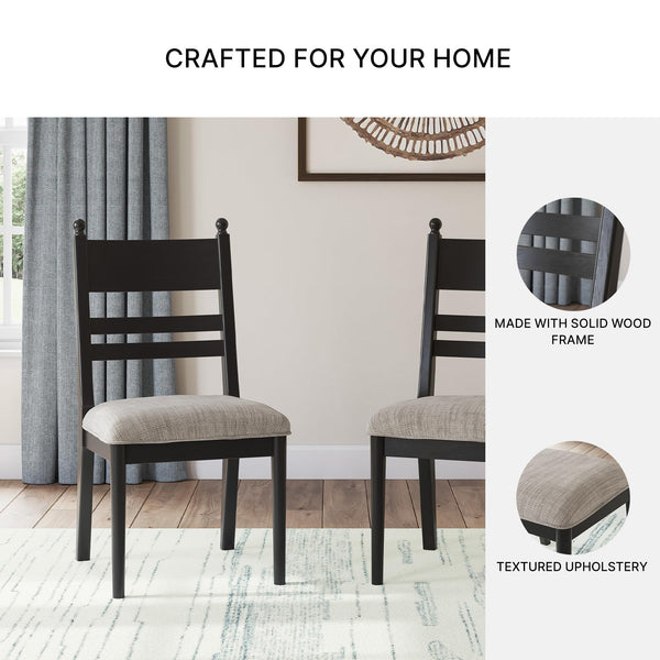 Upholstered Dining Chairs with High Back, Set of 2