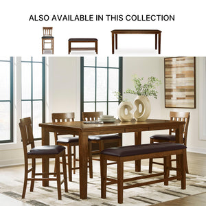 Counter Height Dining Extension Table, Dark Brown