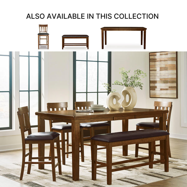 Counter Height Dining Extension Table, Dark Brown