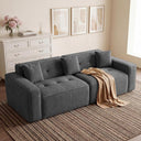 100" Cloud Boneless Loveseat Sofa – Chenille, 2-Seater