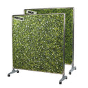 Freestanding Artificial Hedge Privacy Screen with Wheels