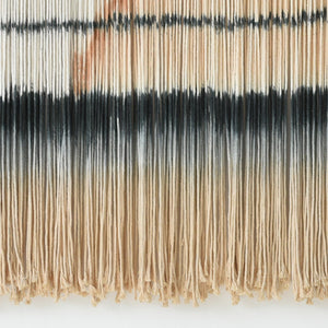 Large Boho Macrame Wall Hanging – Sunset Dip Dye Cotton Tapestry