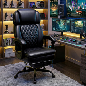 400lbs Big & Tall Executive Office Chair with Footrest