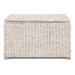 Woven Water Hyacinth Storage Trunk with Lid