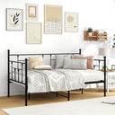 Twin Metal Daybed Frame with Under-Bed Storage