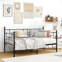Twin Metal Daybed Frame with Under-Bed Storage