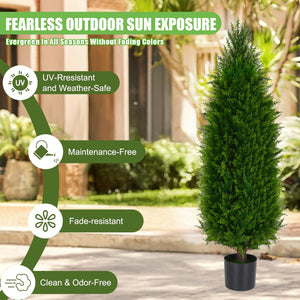 4FT UV-Resistant Artificial Pine Tree