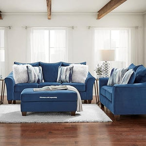Fabric Sofa and Loveseat Set – Upholstered Living Room Seating