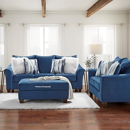 Fabric Sofa and Loveseat Set – Upholstered Living Room Seating