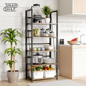 5-Tier Foldable Bookshelf