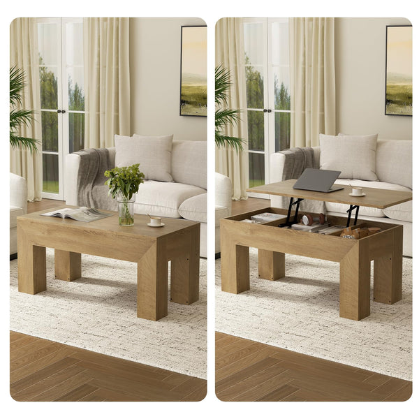 Lift Top Coffee Table with Hidden Storage