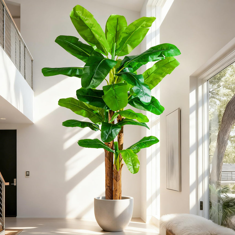 Large Artificial Banana Tree — Tall Faux Tropical Plant for Indoor & Outdoor Decor