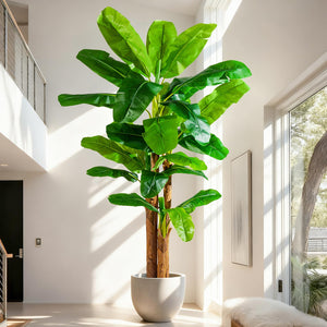 Large Artificial Banana Tree — Tall Faux Tropical Plant for Indoor & Outdoor Decor