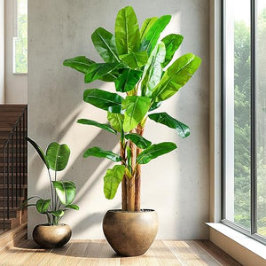 Artificial Banana Tree – Tall Faux Tropical Plant for Indoor & Outdoor Decor