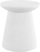 Round Polyresin Outdoor Accent Table — 18"