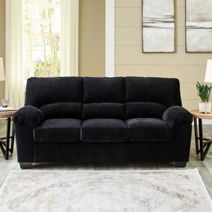 Contemporary Corduroy Sofa – 3-Seat Living Room Couch