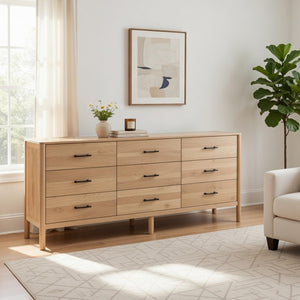 9-Drawer Mango Wood Dresser