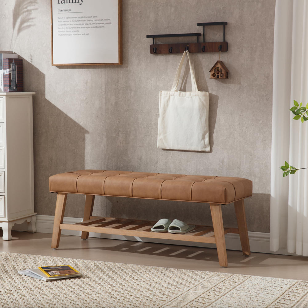 Entryway Bench with Shoe Storage