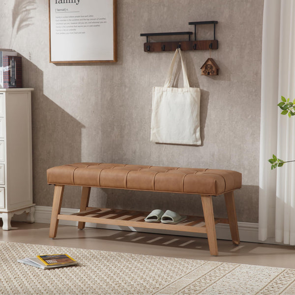 Entryway Bench with Shoe Storage