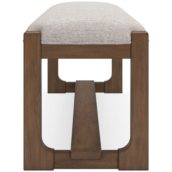 Farmhouse Upholstered Dining Bench with Foam Cushion