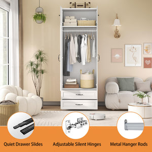 Armoire Wardrobe Closet with Drawers