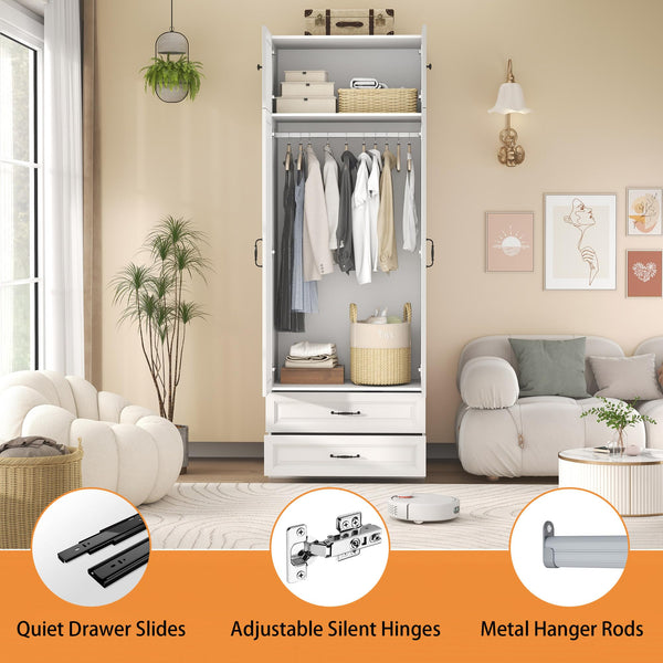 Armoire Wardrobe Closet with Drawers