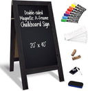 20x40 Magnetic A-Frame Chalkboard Sign with Accessories