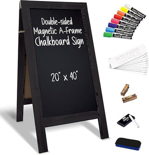 20x40 Magnetic A-Frame Chalkboard Sign with Accessories