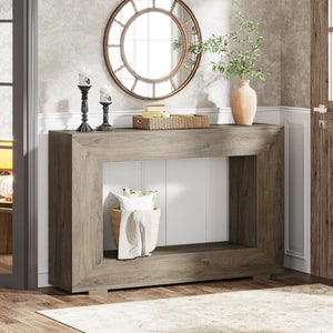 47-Inch Farmhouse Console Table with Storage