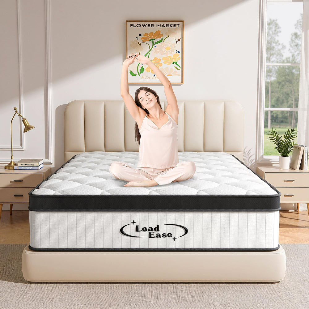 12-Inch Hybrid Pocket Spring Memory Foam Mattress – King & Queen