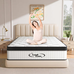 12-Inch Hybrid Pocket Spring Memory Foam Mattress – King & Queen