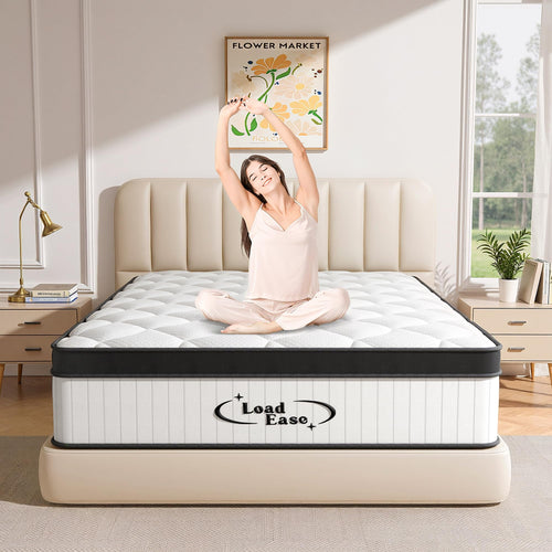 12-Inch Hybrid Pocket Spring Memory Foam Mattress – King & Queen