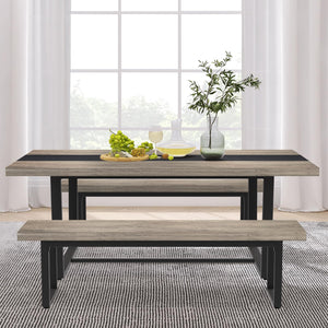 Dining Bench Set of 2 – Farmhouse Kitchen & Bedroom Bench