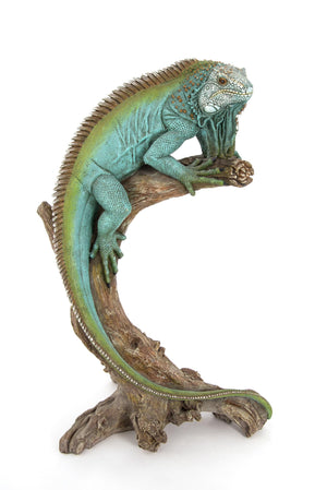 Large Iguana Garden Statue – 22" Tropical Lizard Sculpture