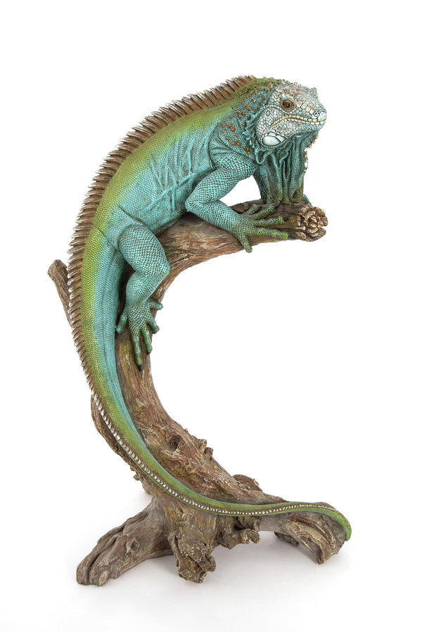 Large Iguana Garden Statue – 22" Tropical Lizard Sculpture