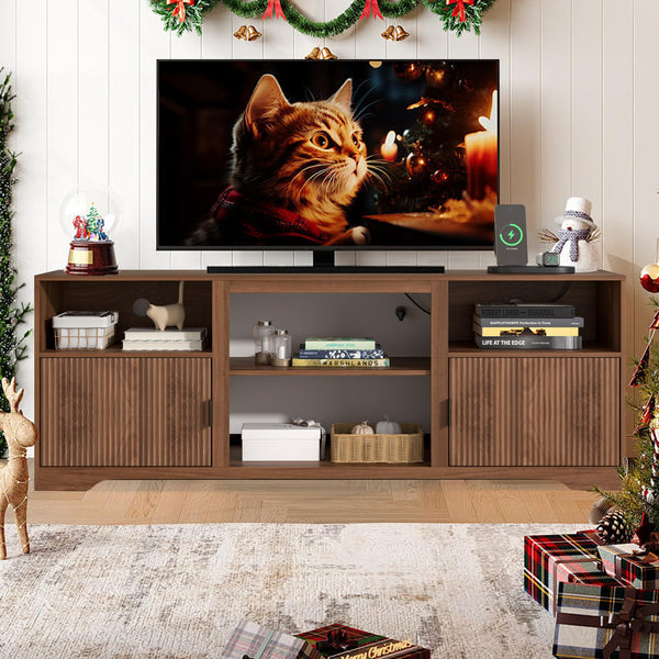 Fluted TV Stand for TVs up to 80"