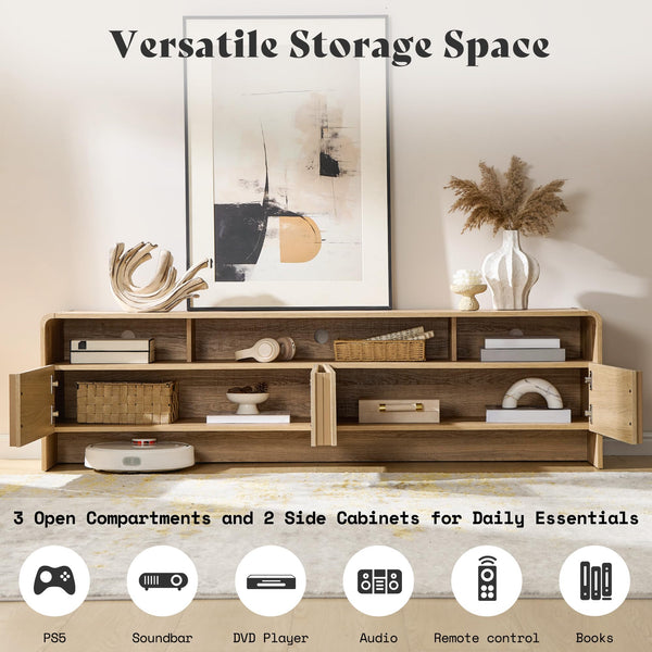 4-Piece Living Room Furniture Set – TV Stand, Coffee Table & 2 End Tables