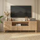 TV Stand for 80 Inch TV with Storage, Drawers & Adjustable Shelves