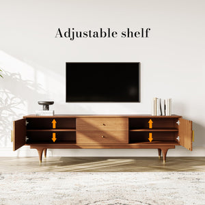 78.74" Mid Century Modern TV Stand with Storage