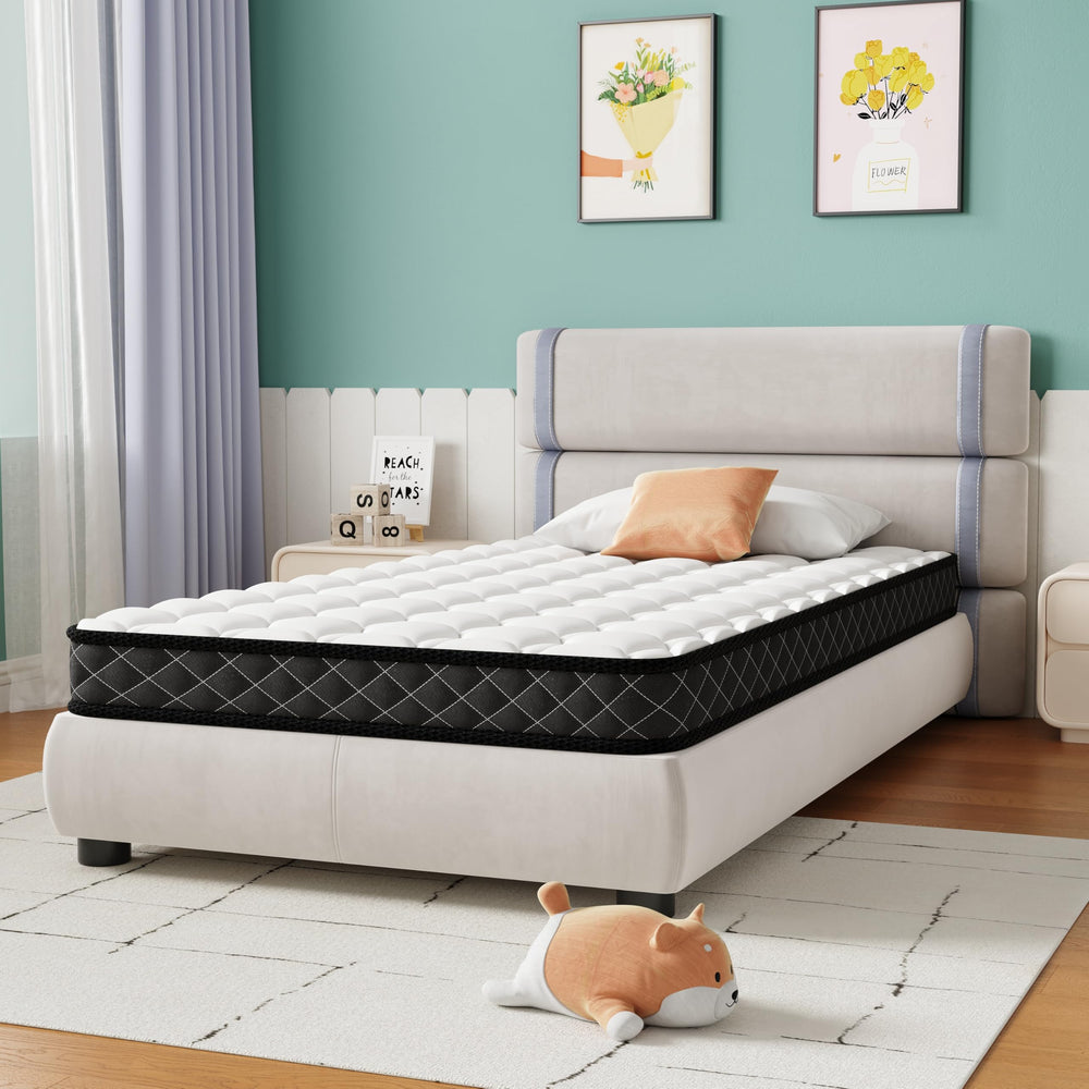 Twin Pillow Top Memory Foam Mattress – Medium Firm, Cooling Gel, 5 Inch