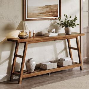 70.9" 2-Tier Console Table for Entryway & Living Room