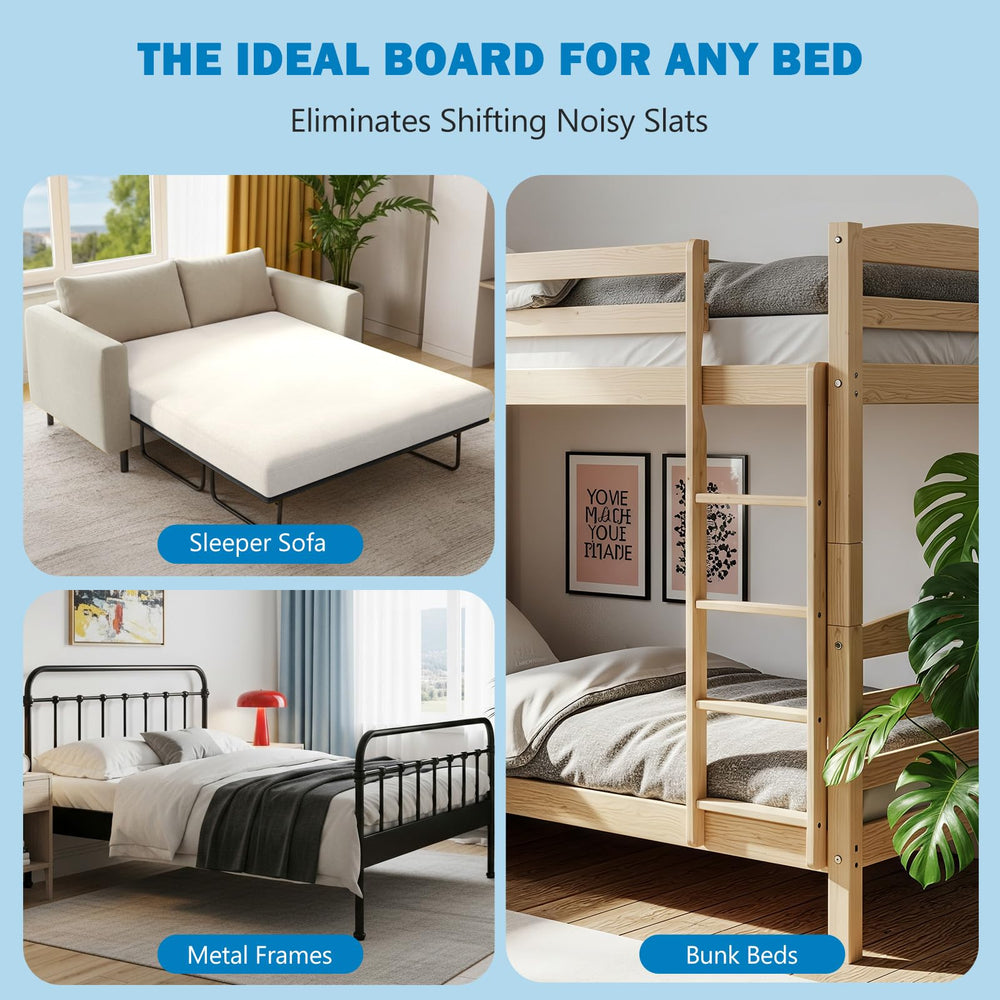 Foldable Bunkie Board with Heavy-Duty Support