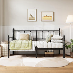 Twin Metal Daybed Frame with Headboard